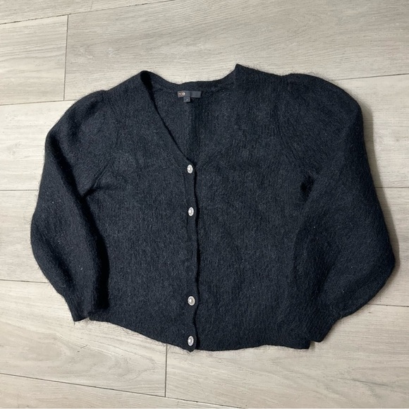 Maje | Embellished Black Cardigan Size 2‎ - Picture 5 of 15
